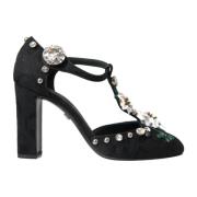 Blomster Broche Pumps - Sort