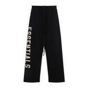 Sort afslappet fleece sweatpant