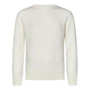 Hvid Ribstrik Sweater AW24