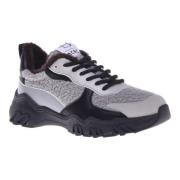 Trainers in grey eco-leather