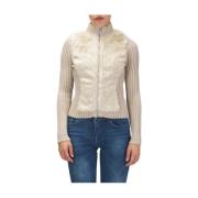 Ivory Strik Cardigan Elegant Vinterstil