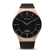 Herre Radio styret 40 mm Milanese Armbåndsur