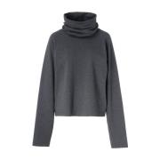 Grå Raglanærme Oversized Top