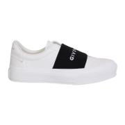 Elastic Band White Sneakers