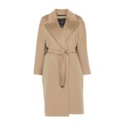 Elegant Beige Cashmere Jacket & Coat