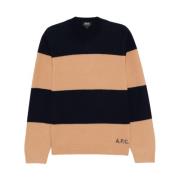 Edward Sweater i Navy/Beige