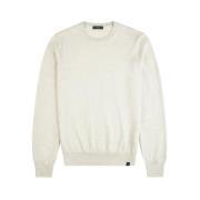 Krem Uld Rund Hals Sweater