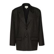 Blackpinstripe Lurex Blazerjakke