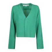 Stilfuld V-hals Cardigan Sweater