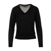 Sort Sweater V-Hals Stil