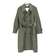 Grøn Oliven Cut Out Trench Coat