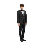 Virgin Wool Satin Milano Tuxedo Suit