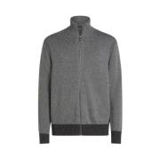 Zip Thru Mouline Sweater