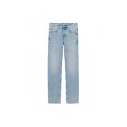 Højtaljede Brede Ben Denim Jeans