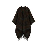 Ternet uld og cashmere cape