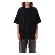 Sort Oversize T-shirt Klassisk Crew Neck