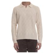 Creme Sweater Ribbed Krave Stilfuld