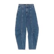 Denim Cargo Bukser Twill Stil