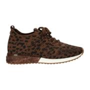 Strikket Leopard Sporty Sneakers