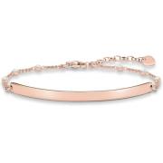 Kvinders Sparkling Love Bridge Armbånd i Sterling Sølv Roséguld Belagt...