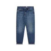 Tapered Jeans Mørkeblå Denim