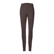 Fleece Leggings Mørk Chokolade