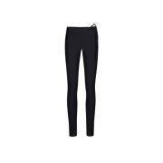 Sort Asymmetriske Leggings Lycra Komfort Stil