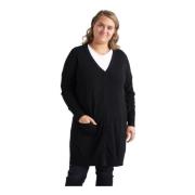 Sort V-hals Cardigan Syverine