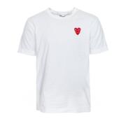 Logo Patch T-shirt med rund hals