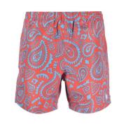 Blå Paisley Badeshorts