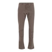 Slim Fit Beige Stretch Bomuld Bukser