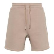 Casual Beige Bomuld Polyester Shorts