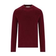 Burgundy Crewneck Uld Jumper