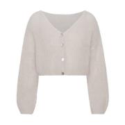 Beige Cornelia Kort Cardigan