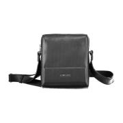 Sort Herre Crossbody Taske Kontrastdetaljer