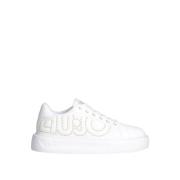 Hvide Strass Logo Sneakers