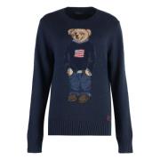 Broderet Crew-Neck Sweater