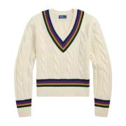 Uldsweater med krave