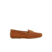 Semskede loafers med metallogo