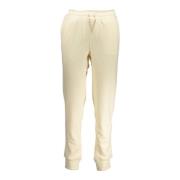 Sporty Beige Damer Bukser med Elastisk Talje