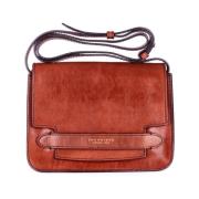 Brun læder crossbody taske