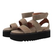 Chunky Platform Sandaler Dessert Suede