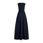 Marine elegant maxi kjole