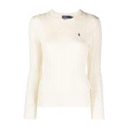 Beige Bomuldscasual Sweater