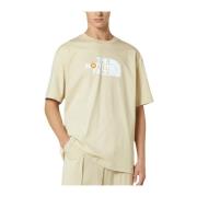 Grafisk Print Oversized Bomuld T-shirt