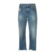 Straight Jeans med huller