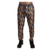 Silke Joggers med Levende Print