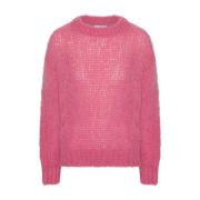 Blød Alpaka Pullover i Pink