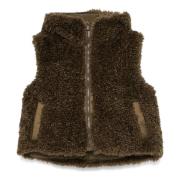 Klara Faux Shearling Hooded Vest