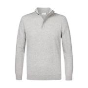 Half Zip Pullover Grå Mel